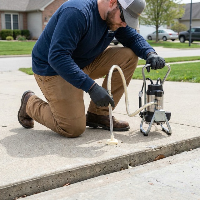 polyurethane foam injection process Delaware - expanding foam beneath concrete slab