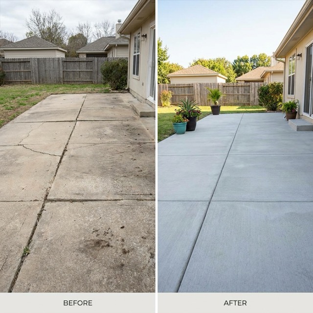 concrete leveling before and after Delaware - lifted slab results