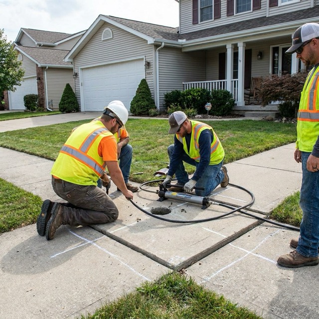 sidewalk concrete raising cost Delaware - per section pricing